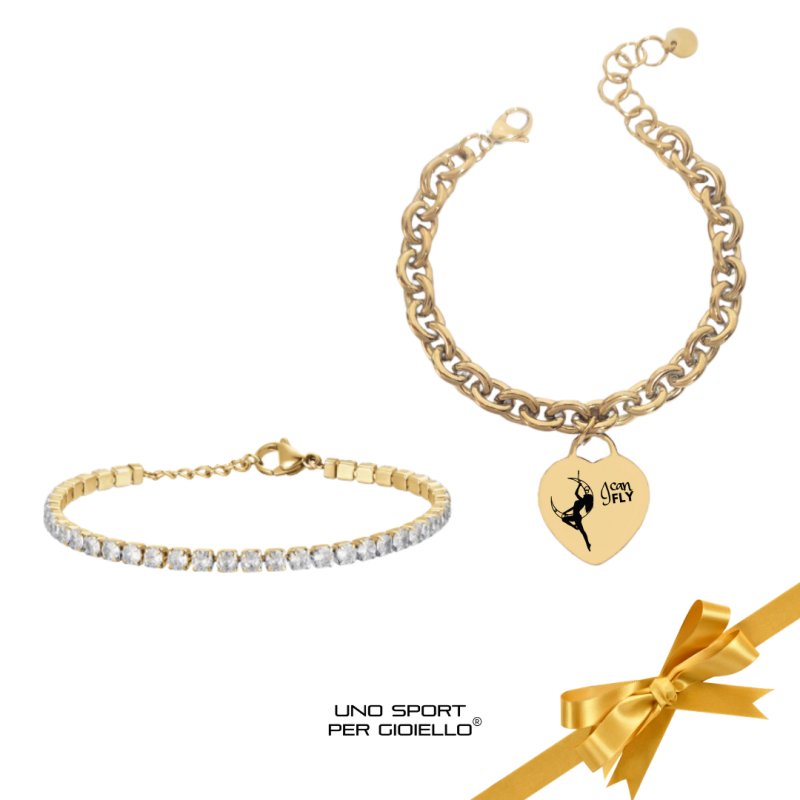 Bracciale Cerchio Aereo - Crystal Box Gold