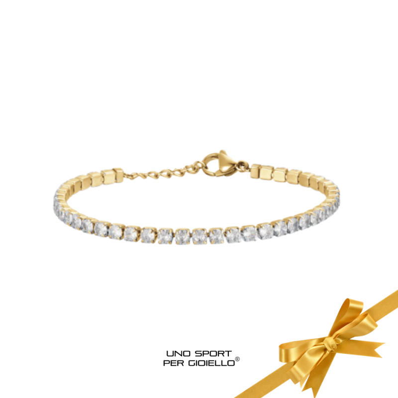 Bracciale Cerchio Aereo - Crystal Box Gold