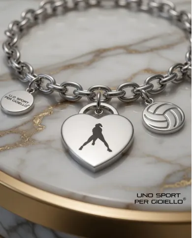 Bracciale Cuore Volley Player Libero