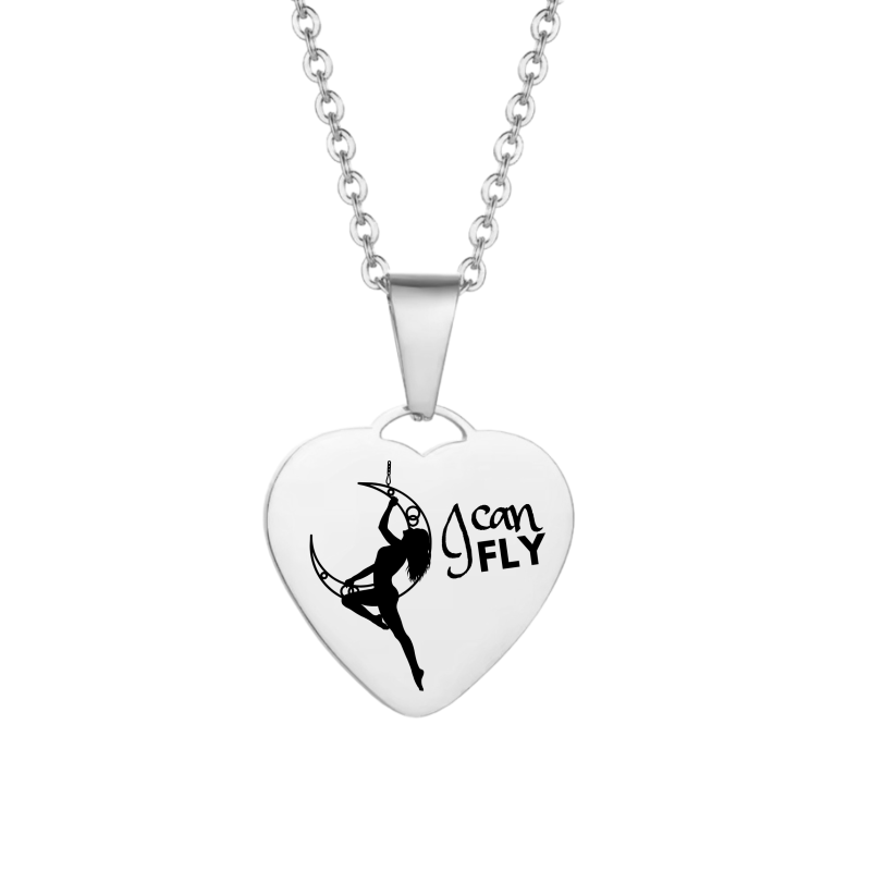 Collana Shape Cuore Cerchio Aereo - I Can Fly