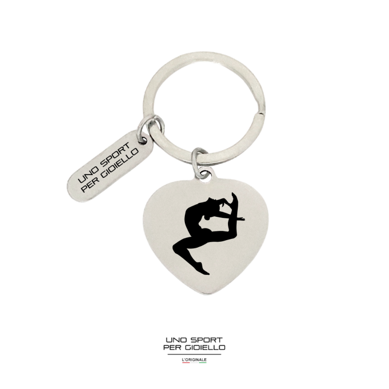Portachiavi Cuore Ginnastica