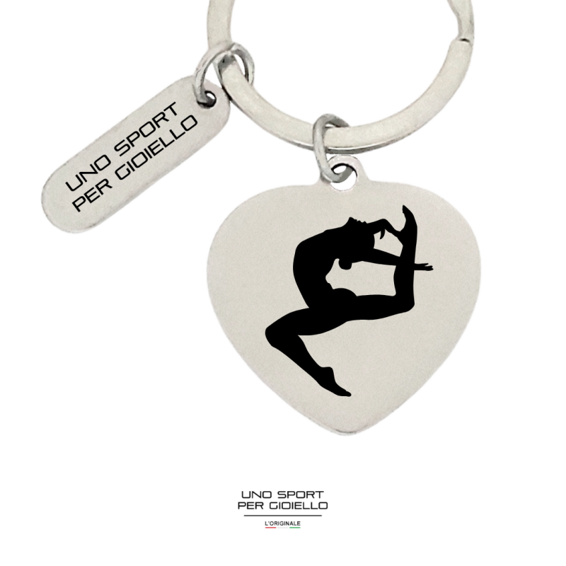 Portachiavi Cuore Ginnastica